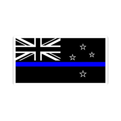 Thin Blue Line Flag New Zealand (New Zealand) STICKER Vinyl Kiss-Cut Decal 2 Inch White - The Sticker Space