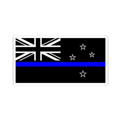 Thin Blue Line Flag New Zealand (New Zealand) STICKER Vinyl Kiss-Cut Decal 3 Inch White - The Sticker Space
