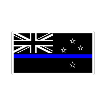 Thin Blue Line Flag New Zealand (New Zealand) STICKER Vinyl Kiss-Cut Decal 4 Inch White - The Sticker Space