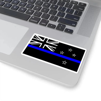 Thin Blue Line Flag New Zealand (New Zealand) STICKER Vinyl Kiss-Cut Decal - The Sticker Space