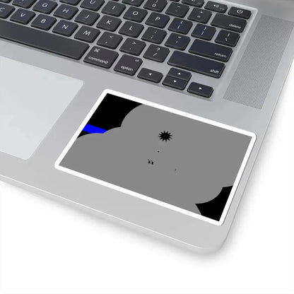 Thin Blue Line Flag police of the Republic of China (China) STICKER Vinyl Kiss-Cut Decal - The Sticker Space