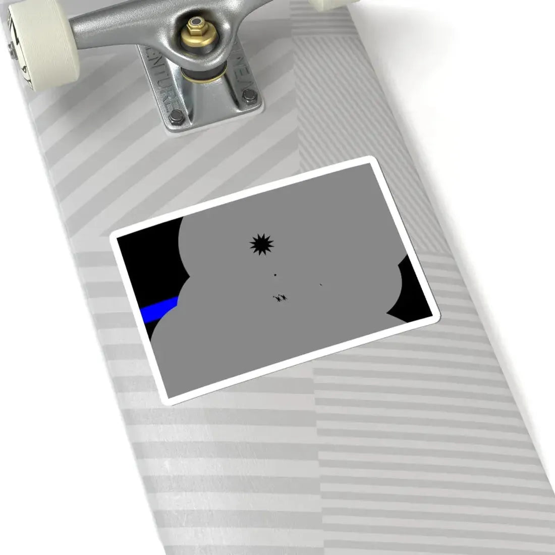 Thin Blue Line Flag police of the Republic of China (China) STICKER Vinyl Kiss-Cut Decal - The Sticker Space