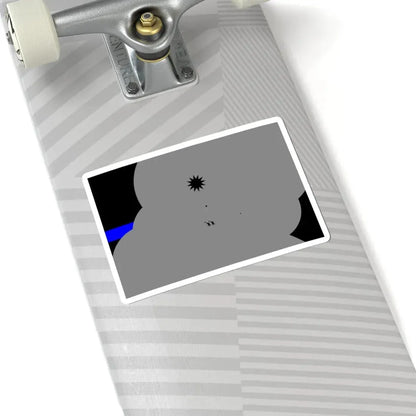 Thin Blue Line Flag police of the Republic of China (China) STICKER Vinyl Kiss-Cut Decal - The Sticker Space