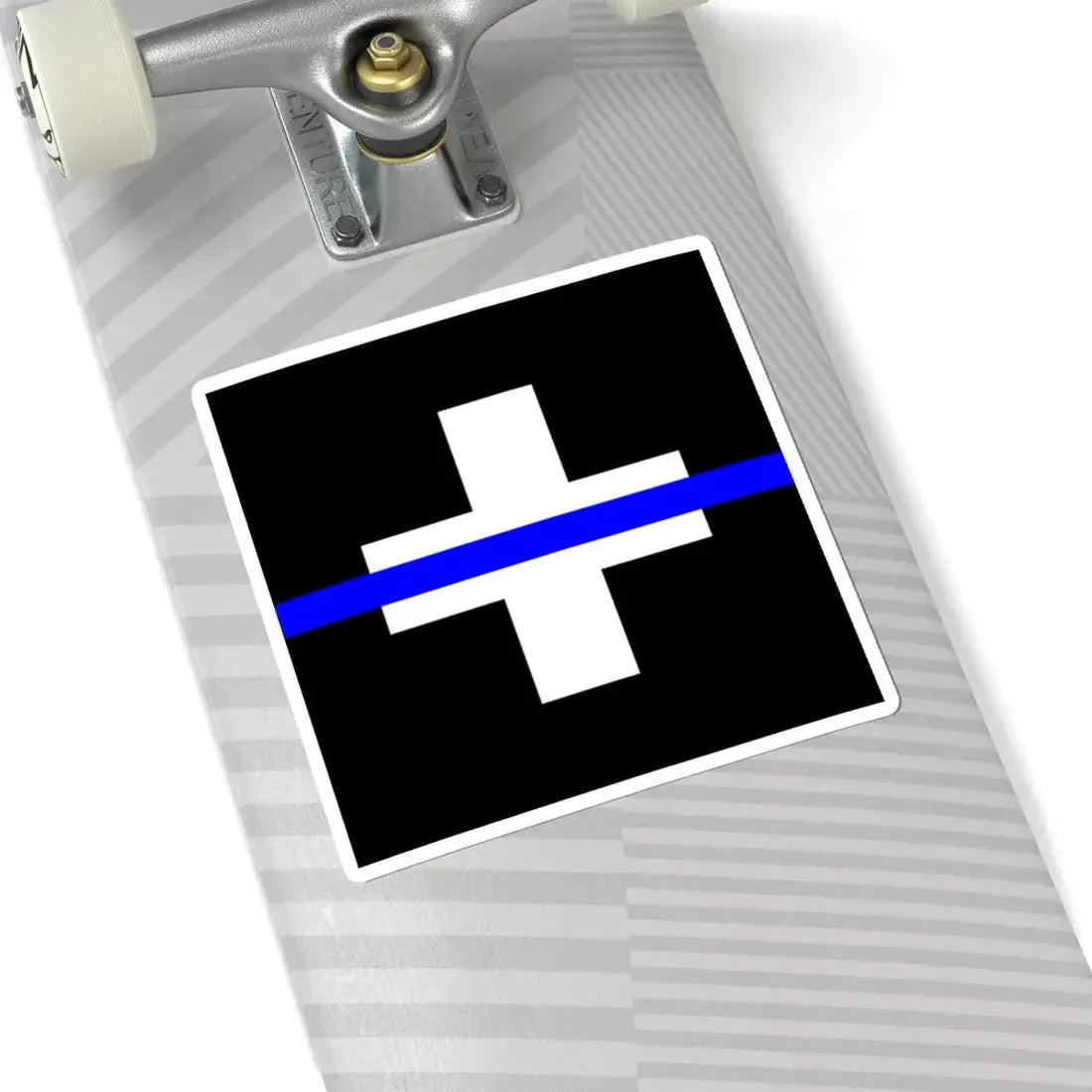 Thin Blue Line Flag Switzerland (Switzerland) STICKER Vinyl Kiss-Cut Decal - The Sticker Space