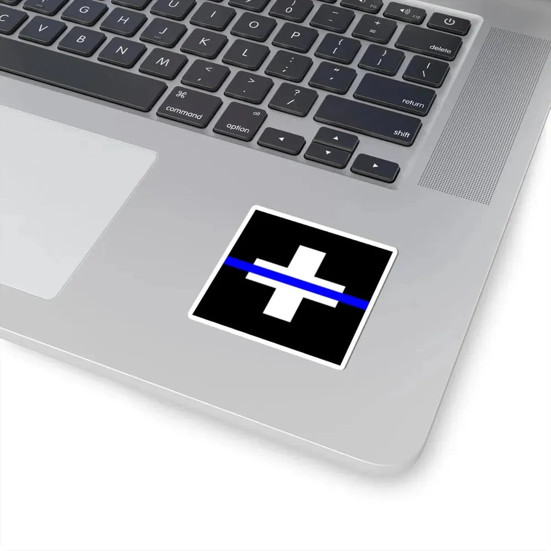 Thin Blue Line Flag Switzerland (Switzerland) STICKER Vinyl Kiss-Cut Decal - The Sticker Space