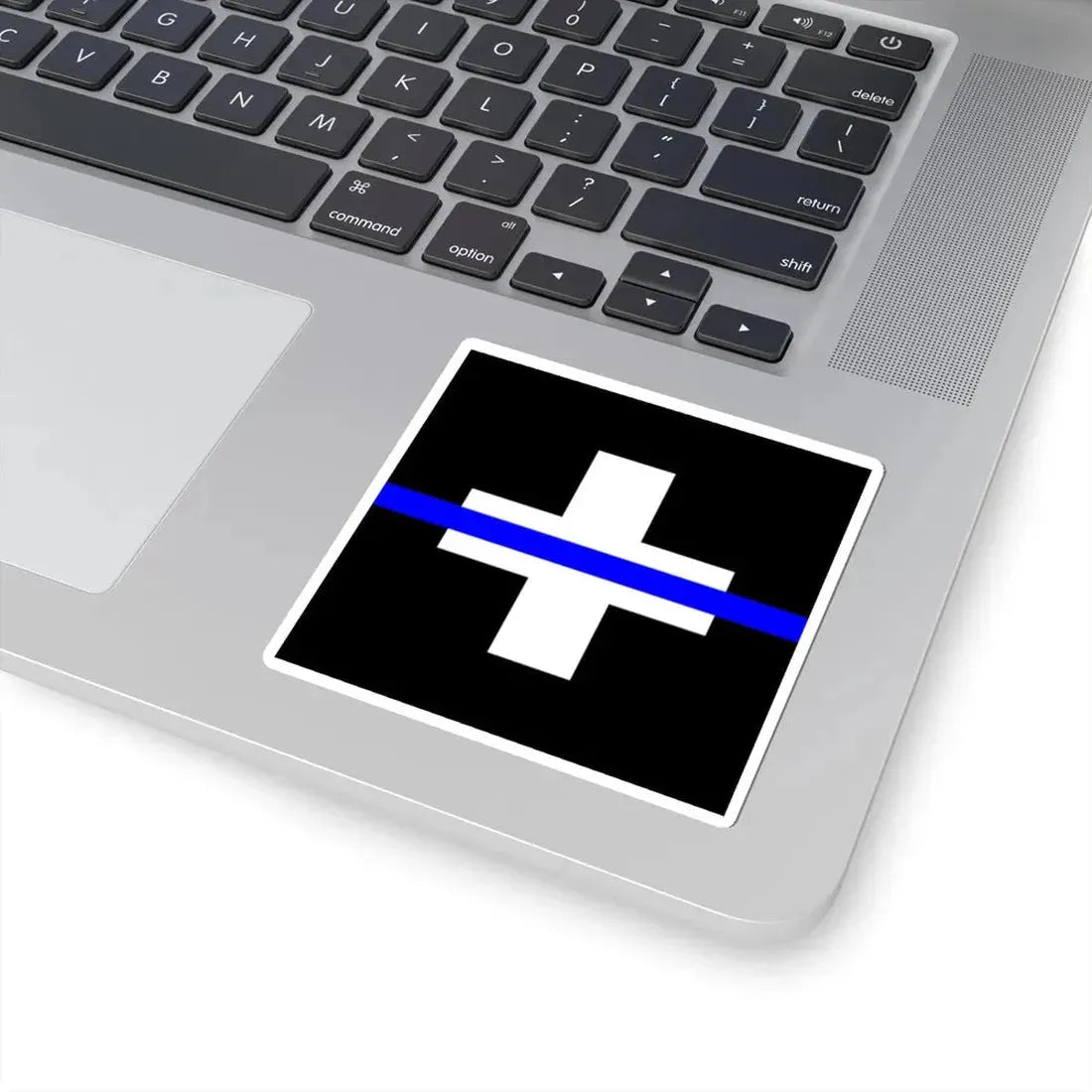 Thin Blue Line Flag Switzerland (Switzerland) STICKER Vinyl Kiss-Cut Decal - The Sticker Space