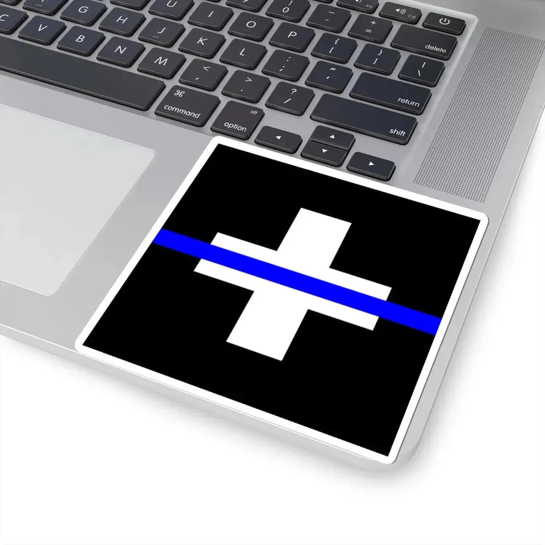 Thin Blue Line Flag Switzerland (Switzerland) STICKER Vinyl Kiss-Cut Decal - The Sticker Space