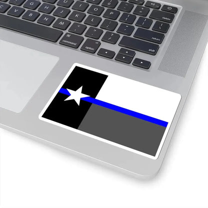 Thin Blue Line Flag Texas (United States) STICKER Vinyl Kiss-Cut Decal - The Sticker Space