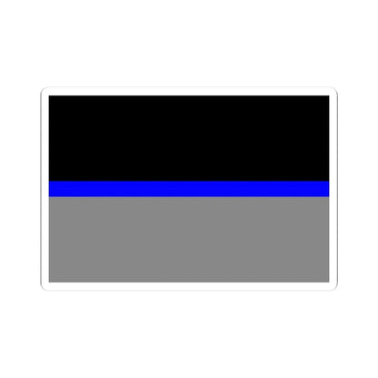 Thin Blue Line Flag Ukraine (Ukraine) STICKER Vinyl Kiss-Cut Decal 3 Inch White - The Sticker Space