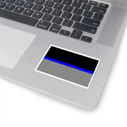 Thin Blue Line Flag Ukraine (Ukraine) STICKER Vinyl Kiss-Cut Decal - The Sticker Space