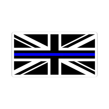 Thin Blue Line Flag United Kingdom (United Kingdom) STICKER Vinyl Kiss-Cut Decal 3 Inch White - The Sticker Space