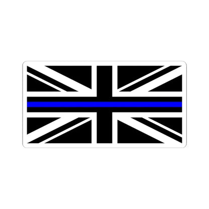 Thin Blue Line Flag United Kingdom (United Kingdom) STICKER Vinyl Kiss-Cut Decal 4 Inch White - The Sticker Space