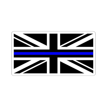 Thin Blue Line Flag United Kingdom (United Kingdom) STICKER Vinyl Kiss-Cut Decal 6 Inch White - The Sticker Space