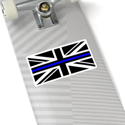 Thin Blue Line Flag United Kingdom (United Kingdom) STICKER Vinyl Kiss-Cut Decal - The Sticker Space
