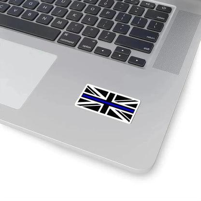 Thin Blue Line Flag United Kingdom (United Kingdom) STICKER Vinyl Kiss-Cut Decal - The Sticker Space