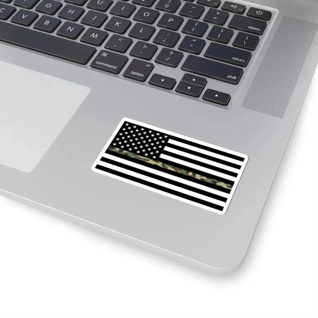 Thin Camo Line Flag United States (United States) STICKER Vinyl Kiss-Cut Decal - The Sticker Space