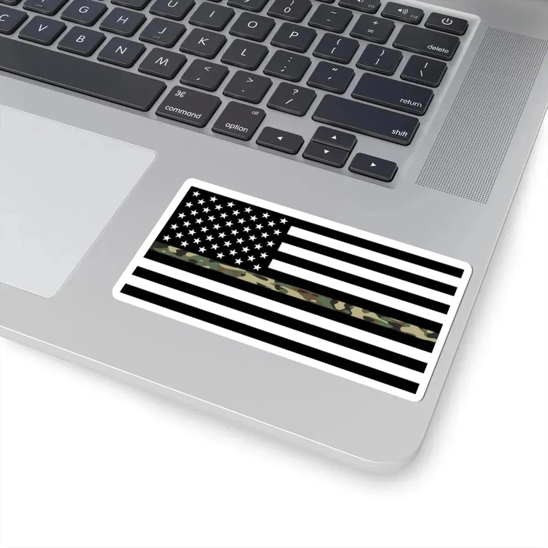 Thin Camo Line Flag United States (United States) STICKER Vinyl Kiss-Cut Decal - The Sticker Space