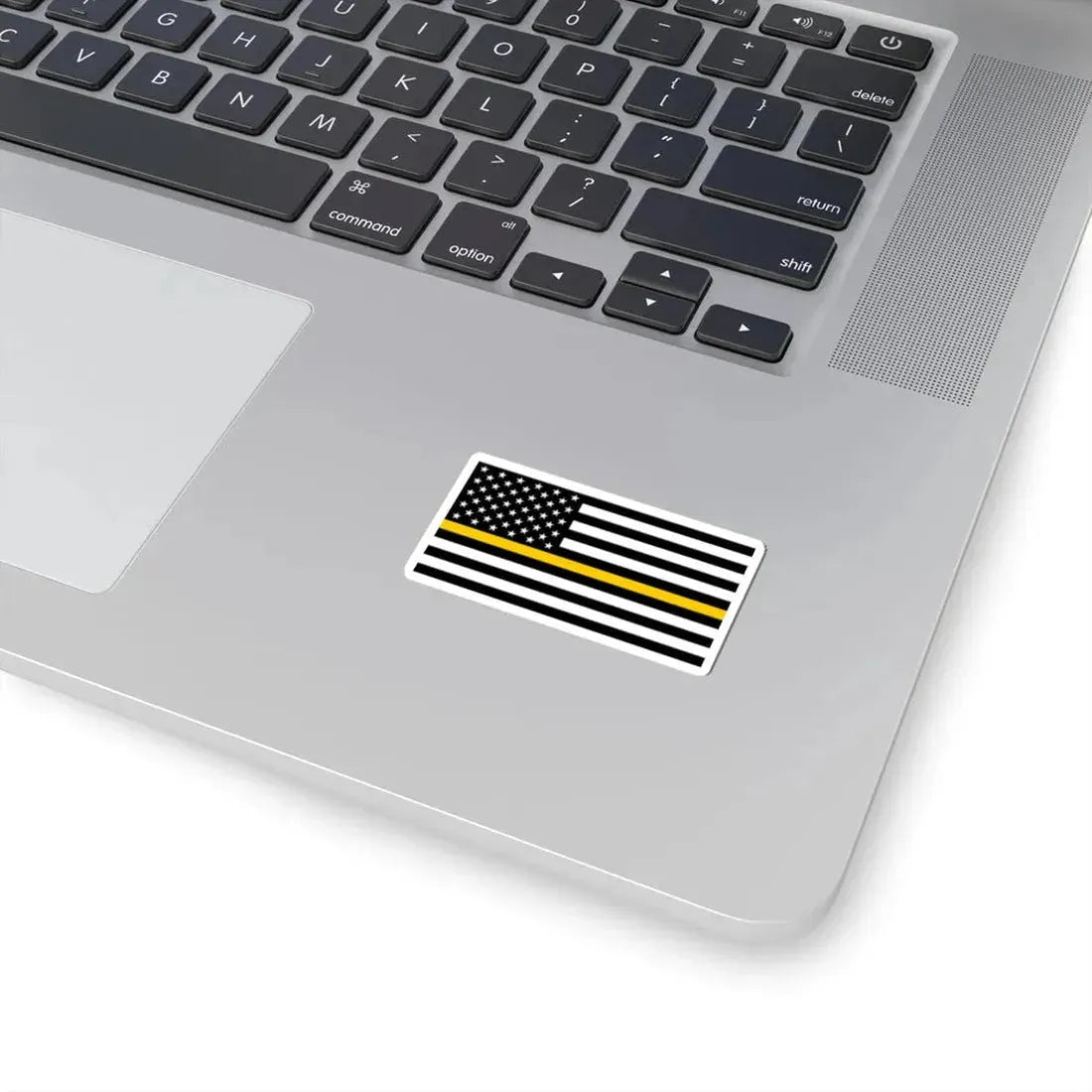 Thin Gold Line Flag United States (United States) STICKER Vinyl Kiss-Cut Decal - The Sticker Space