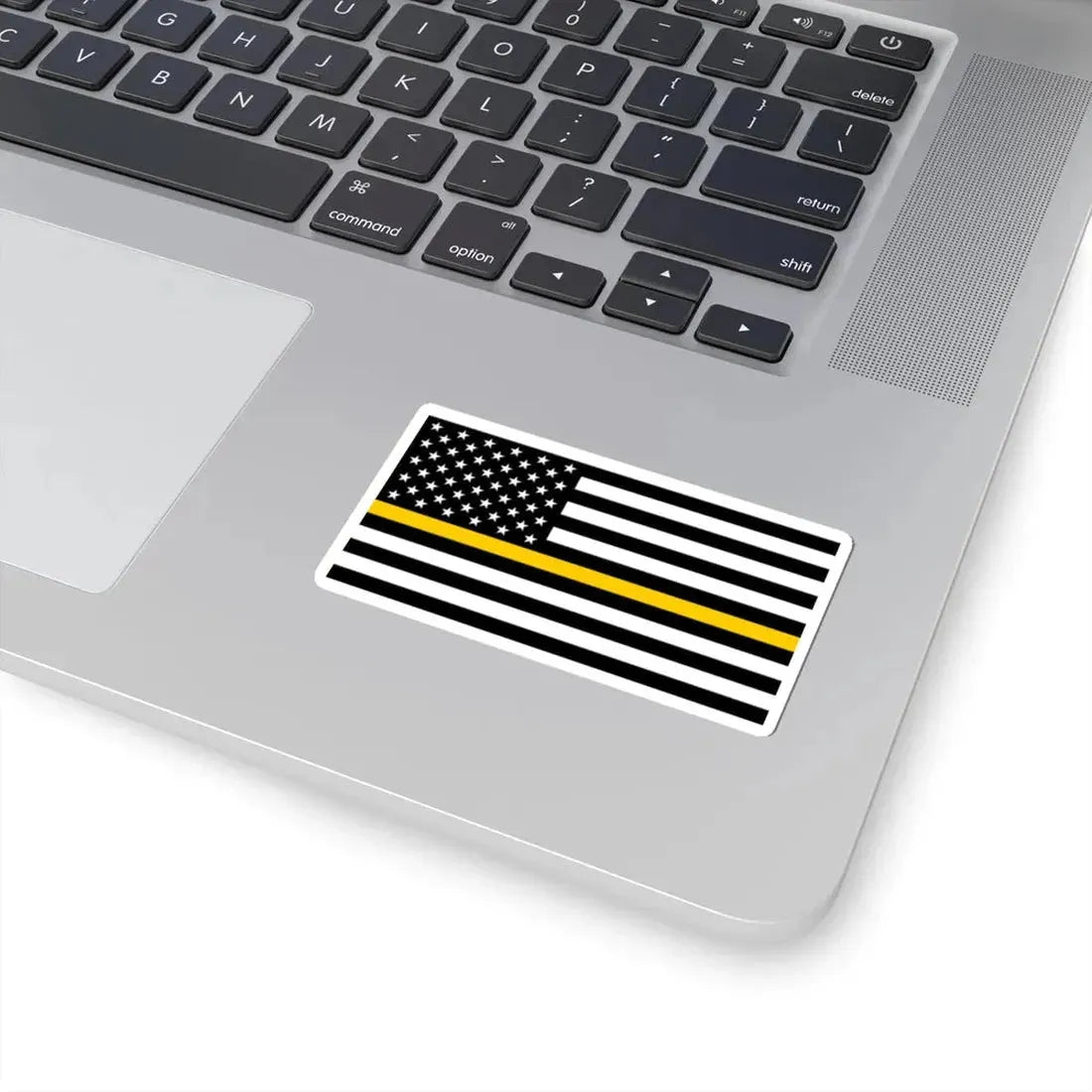 Thin Gold Line Flag United States (United States) STICKER Vinyl Kiss-Cut Decal - The Sticker Space