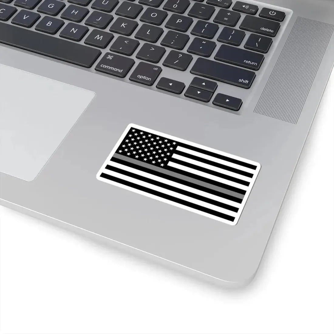 Thin Grey Line Flag United States (United States) STICKER Vinyl Kiss-Cut Decal - The Sticker Space