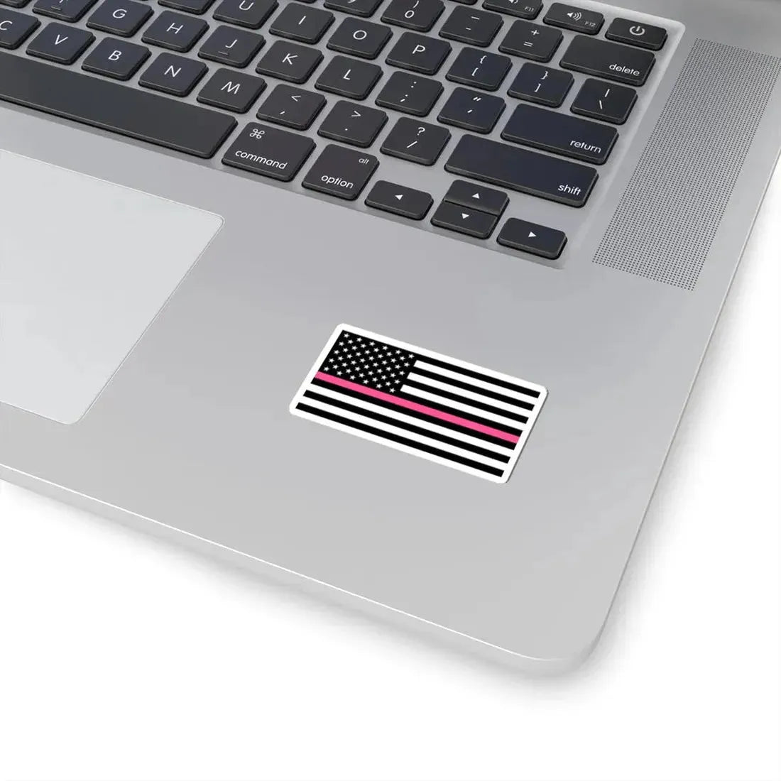 Thin Pink Line Flag United States (United States) STICKER Vinyl Kiss-Cut Decal - The Sticker Space