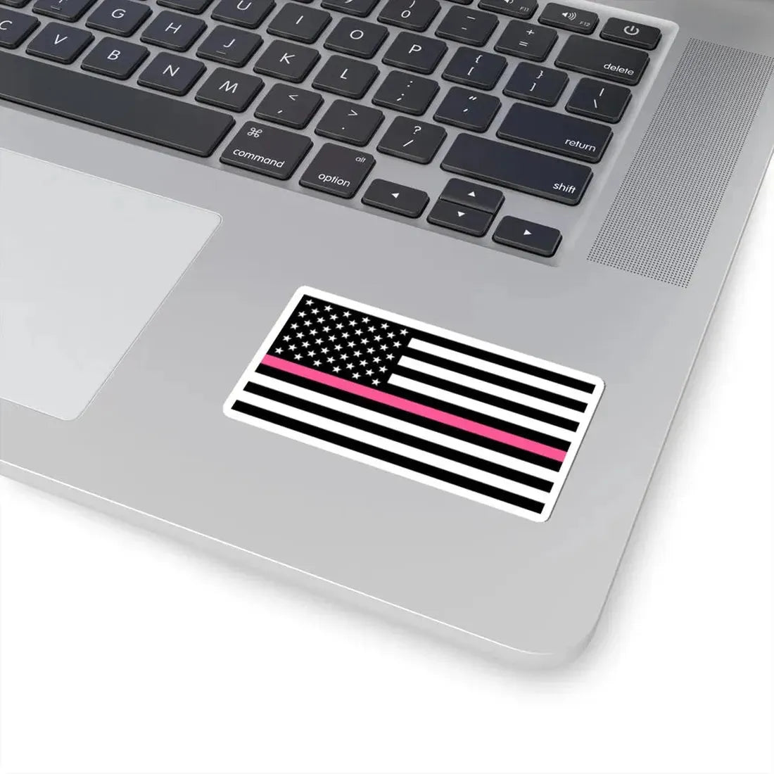 Thin Pink Line Flag United States (United States) STICKER Vinyl Kiss-Cut Decal - The Sticker Space