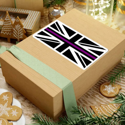 Thin Purple Line Flag United Kingdom (United Kingdom) STICKER Vinyl Kiss-Cut Decal - The Sticker Space