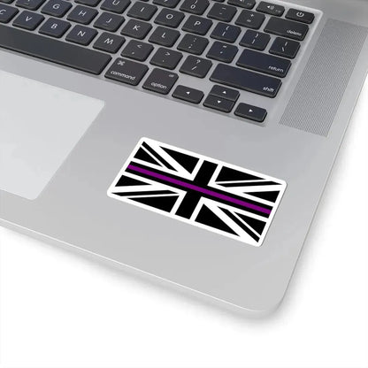 Thin Purple Line Flag United Kingdom (United Kingdom) STICKER Vinyl Kiss-Cut Decal - The Sticker Space
