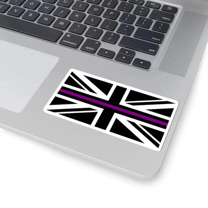 Thin Purple Line Flag United Kingdom (United Kingdom) STICKER Vinyl Kiss-Cut Decal - The Sticker Space