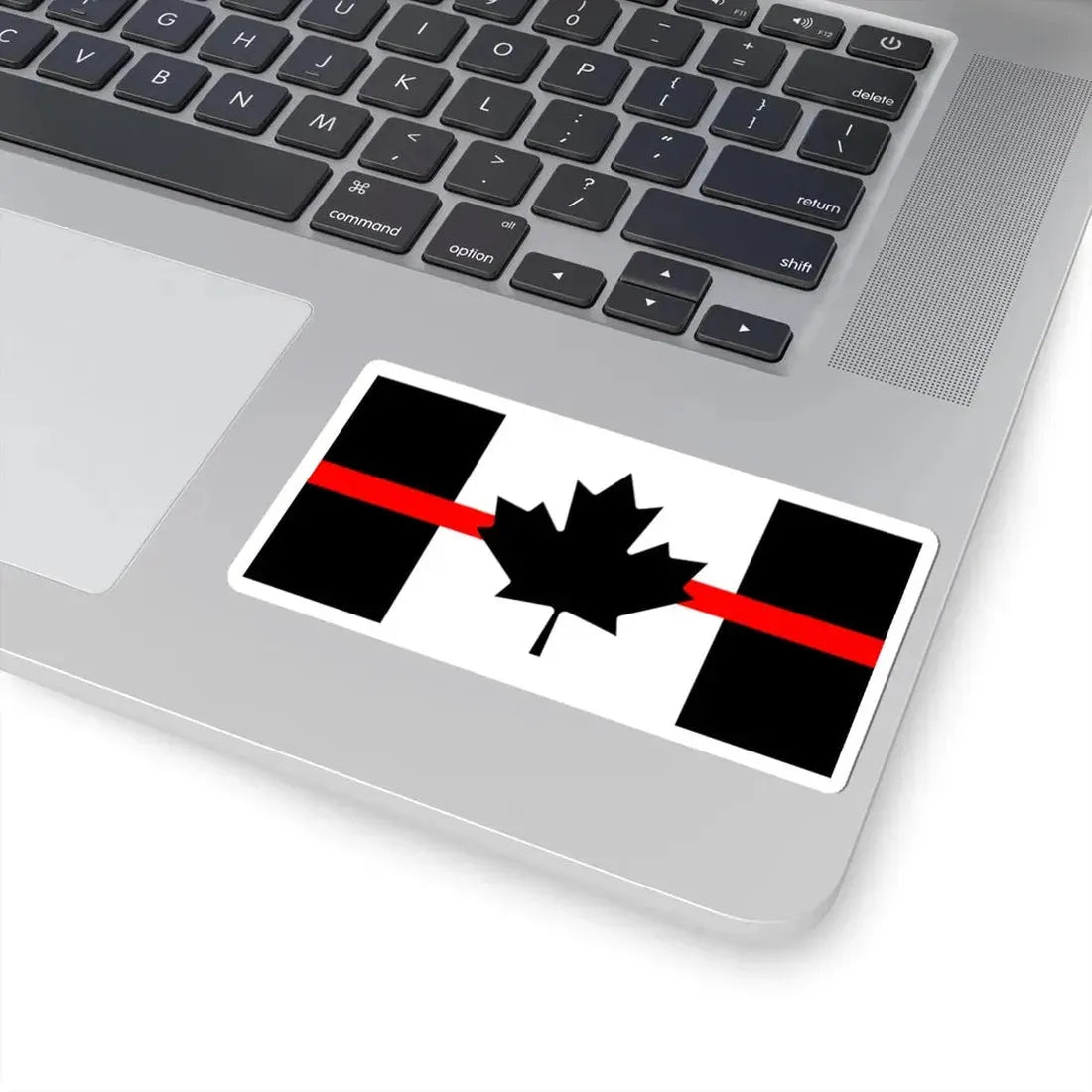 Thin Red Line Flag Canada (Canada) STICKER Vinyl Kiss-Cut Decal - The Sticker Space