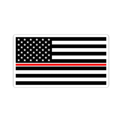 Thin Red Line Flag United States healthcare variant (United States) STICKER Vinyl Kiss-Cut Decal 2 Inch White - The Sticker Space