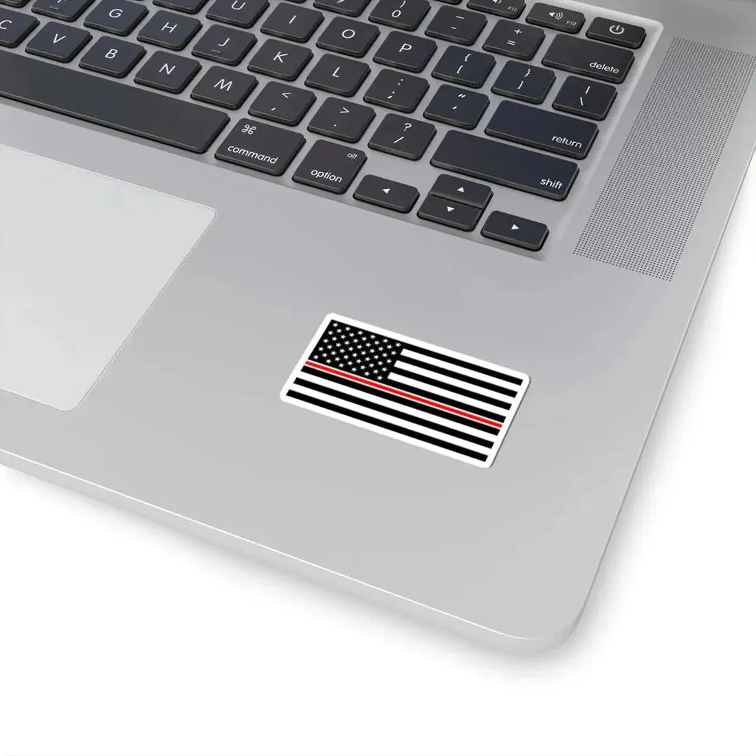 Thin Red Line Flag United States healthcare variant (United States) STICKER Vinyl Kiss-Cut Decal - The Sticker Space