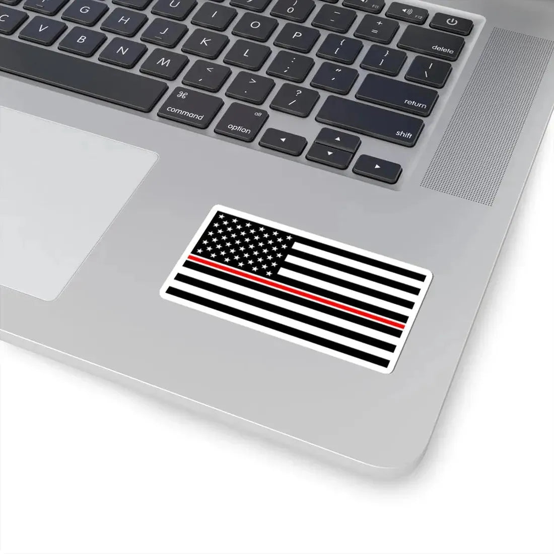 Thin Red Line Flag United States healthcare variant (United States) STICKER Vinyl Kiss-Cut Decal - The Sticker Space