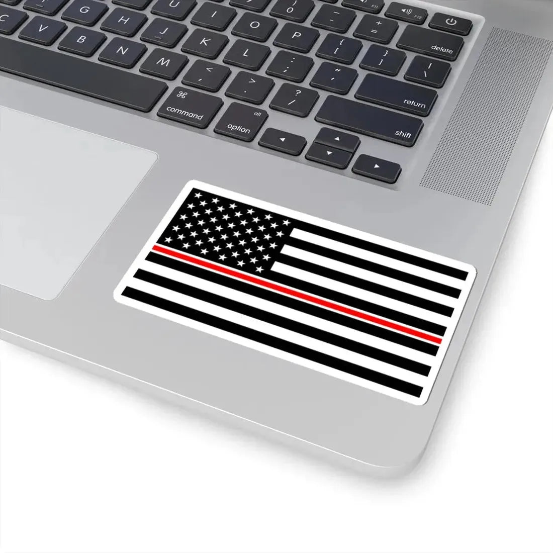 Thin Red Line Flag United States healthcare variant (United States) STICKER Vinyl Kiss-Cut Decal - The Sticker Space