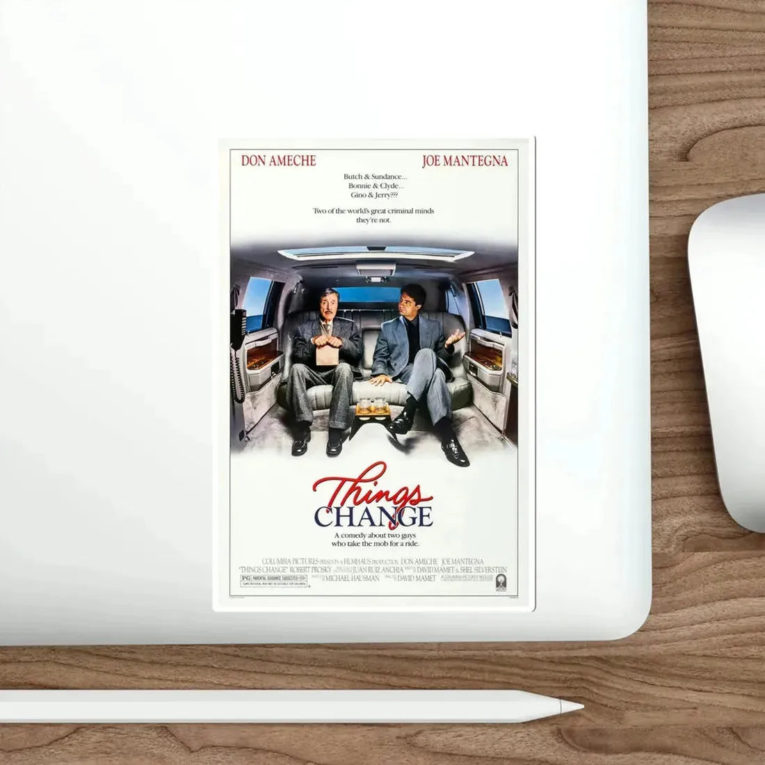 Things Change 1988 Movie Poster STICKER Vinyl Die-Cut Decal - The Sticker Space