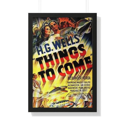 THINGS TO COME 1936 - Framed Movie Poster 20" x 30" Black - The Sticker Space