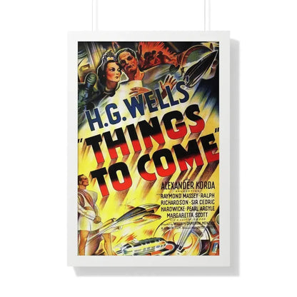 THINGS TO COME 1936 - Framed Movie Poster 20" x 30" White - The Sticker Space