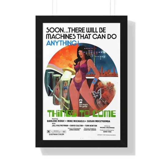 THINGS TO COME 1976 - Framed Movie Poster 16″ x 24″ Black - The Sticker Space