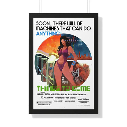 THINGS TO COME 1976 - Framed Movie Poster 20" x 30" Black - The Sticker Space