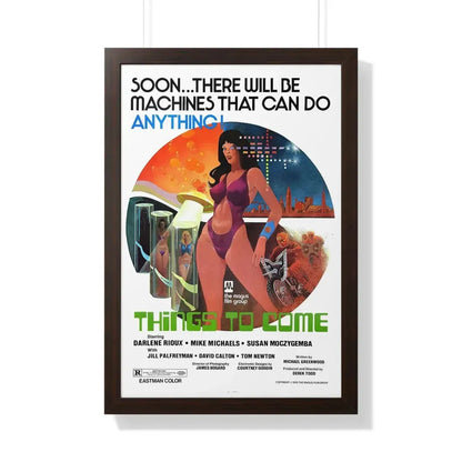 THINGS TO COME 1976 - Framed Movie Poster 20" x 30" Walnut - The Sticker Space