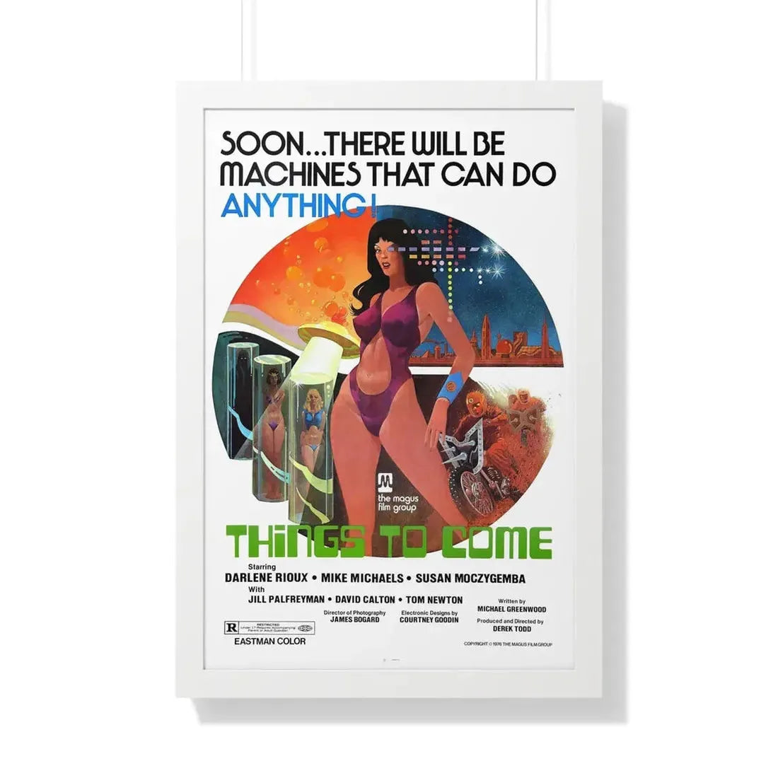 THINGS TO COME 1976 - Framed Movie Poster 20" x 30" White - The Sticker Space