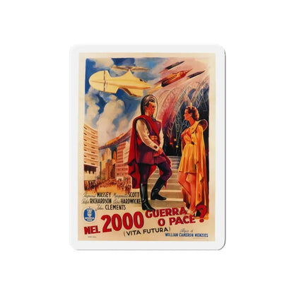 THINGS TO COME (ITALIAN) 1936 Movie Poster - Refrigerator Magnet 6 Inch - The Sticker Space