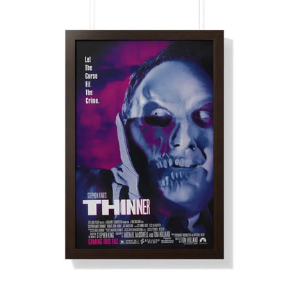 THINNER 1996 - Framed Movie Poster 20" x 30" Walnut - The Sticker Space
