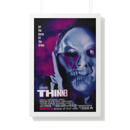THINNER 1996 - Framed Movie Poster 20" x 30" White - The Sticker Space