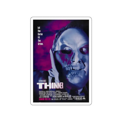 THINNER 1996 Movie Poster STICKER Vinyl Die-Cut Decal 4 Inch - The Sticker Space
