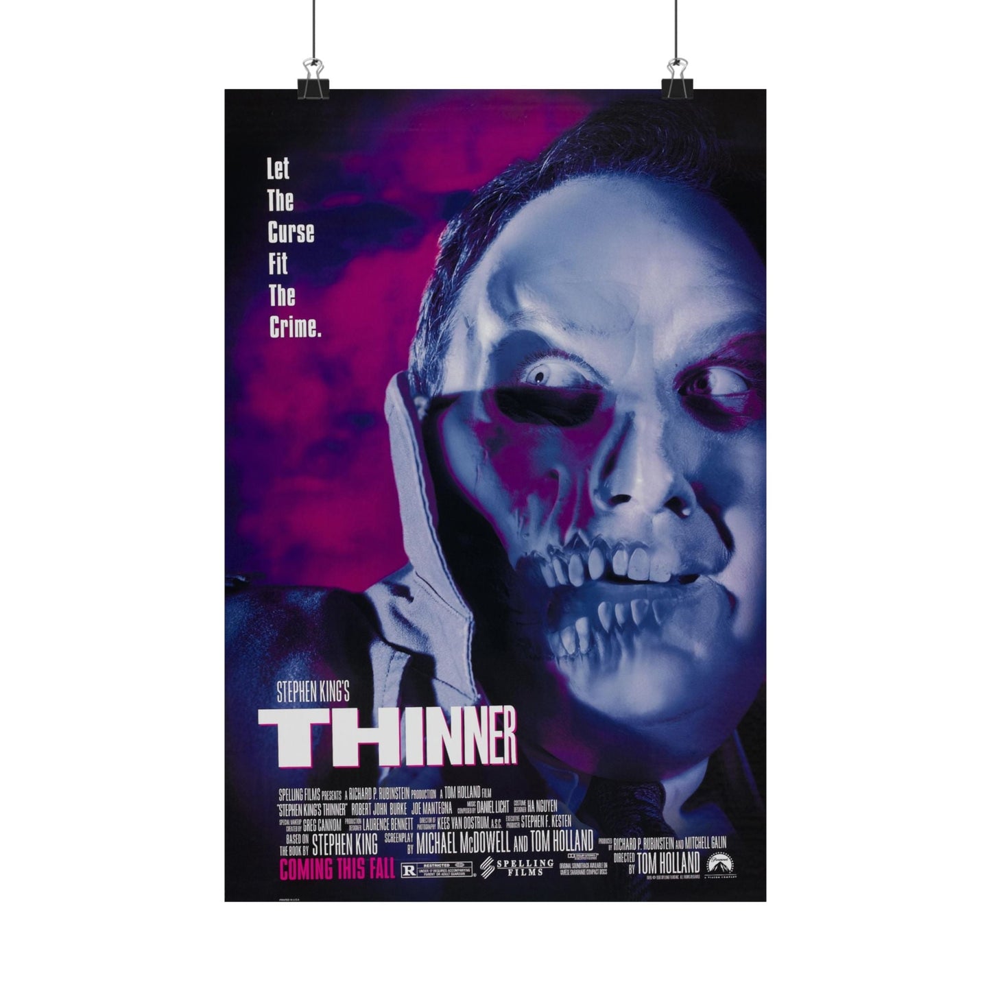 THINNER 1996 - Paper Movie Poster-12″ x 18″-The Sticker Space