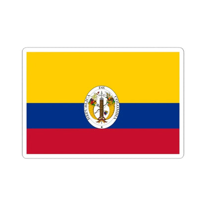 Third flag of the Gran Colmbia 1821-1831 (Colombia) STICKER Vinyl Kiss-Cut Decal 2 Inch White - The Sticker Space