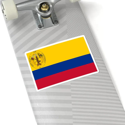 Third flag of the Gran Colombia (Colombia) STICKER Vinyl Kiss-Cut Decal - The Sticker Space