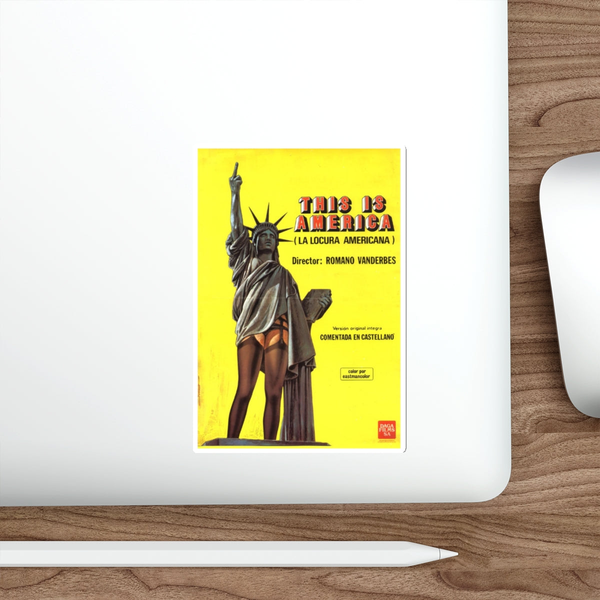 THIS IS AMERICA 1977 Movie Poster STICKER Vinyl Die-Cut Decal-The Sticker Space
