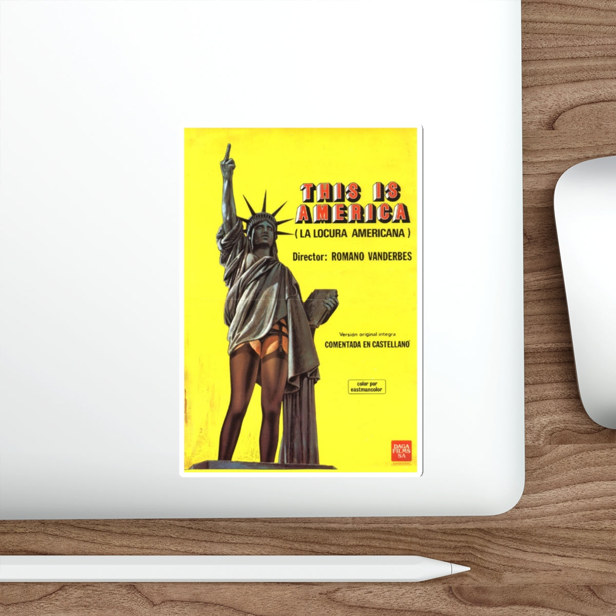 THIS IS AMERICA 1977 Movie Poster STICKER Vinyl Die-Cut Decal-The Sticker Space